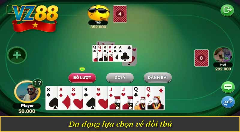 Đa dạng lựa chọn về đối thủ